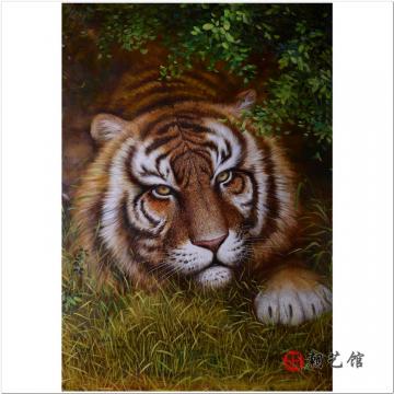 方大兴《虎》朝鲜油画