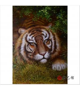 方大兴《虎》朝鲜油画