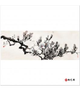 方成姬《白木莲》朝鲜国画风景-xgf