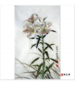 方成姬《花鸟图》朝鲜国画花鸟-jg2-1