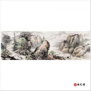 方成姬《金刚峡谷》朝鲜国画风景-jdzx-P522
