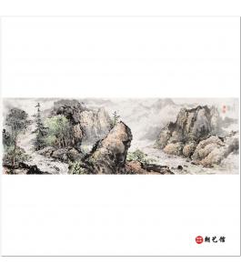 方成姬《金刚峡谷》朝鲜国画风景-jdzx-P522