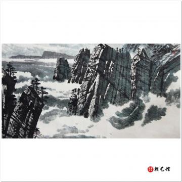 郑永万《金刚山》朝鲜国画风景-xgf