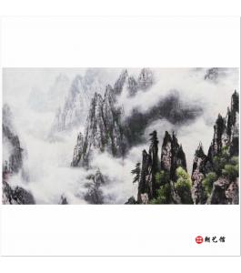 郑昶谟《金刚山天仙台》朝鲜国画风景--xgf