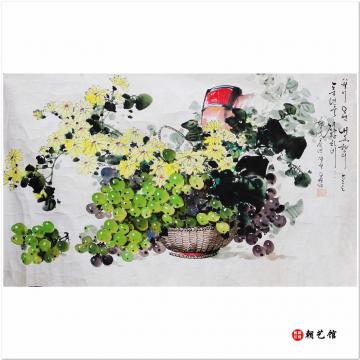 吴永成《花卉》朝鲜国画花鸟-Q-jg2-1