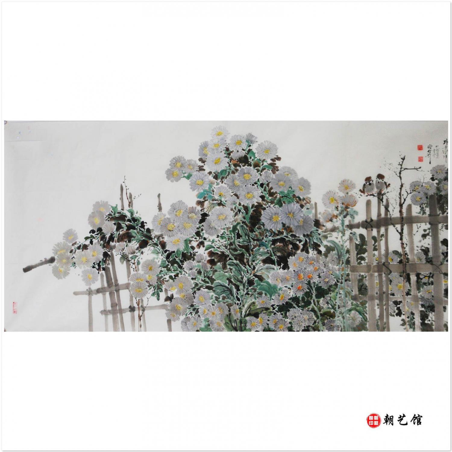 方成姬《秋的香气》朝鲜国画-mmm-DU18-P522