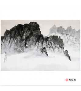 郑昶谟《长寿山》朝鲜国画-L810