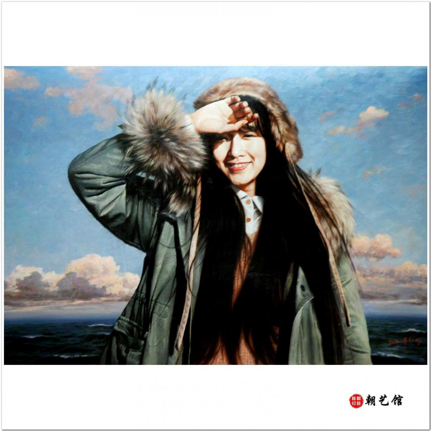 柳泰永《暖阳》朝鲜油画--xgf12-18-fbzs