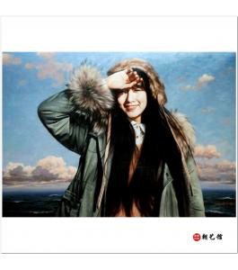 柳泰永《暖阳》朝鲜油画--xgf12-18-fbzs