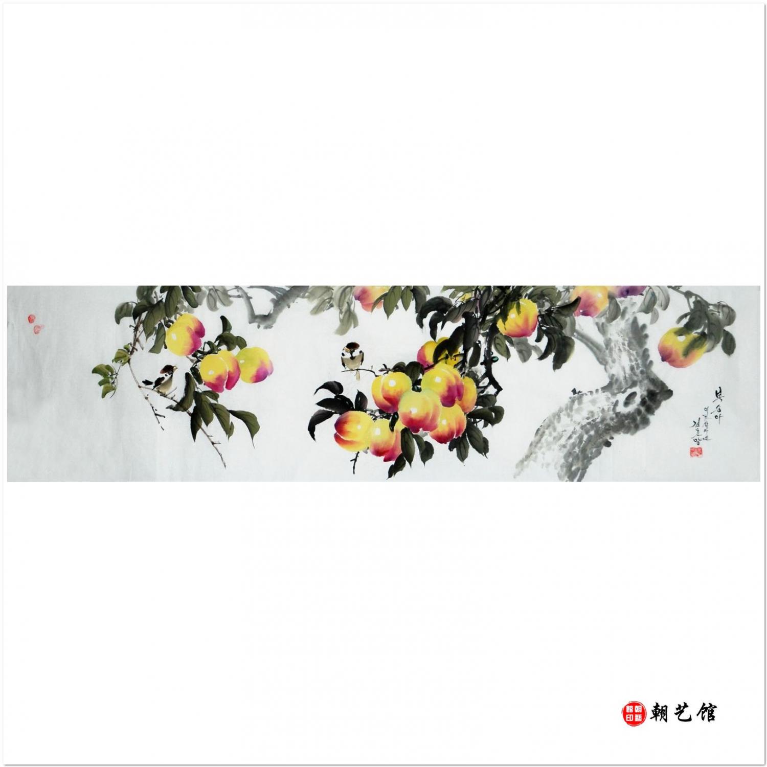 金春阳《年年益寿》朝鲜国画-P522