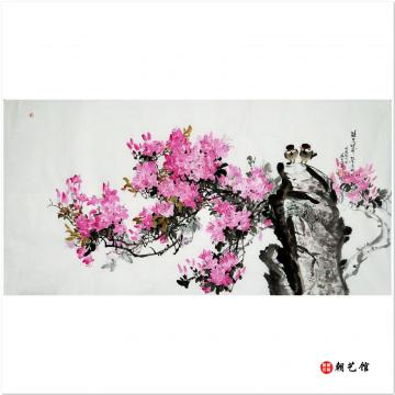 金春阳《暖春》朝鲜国画-1112-已售
