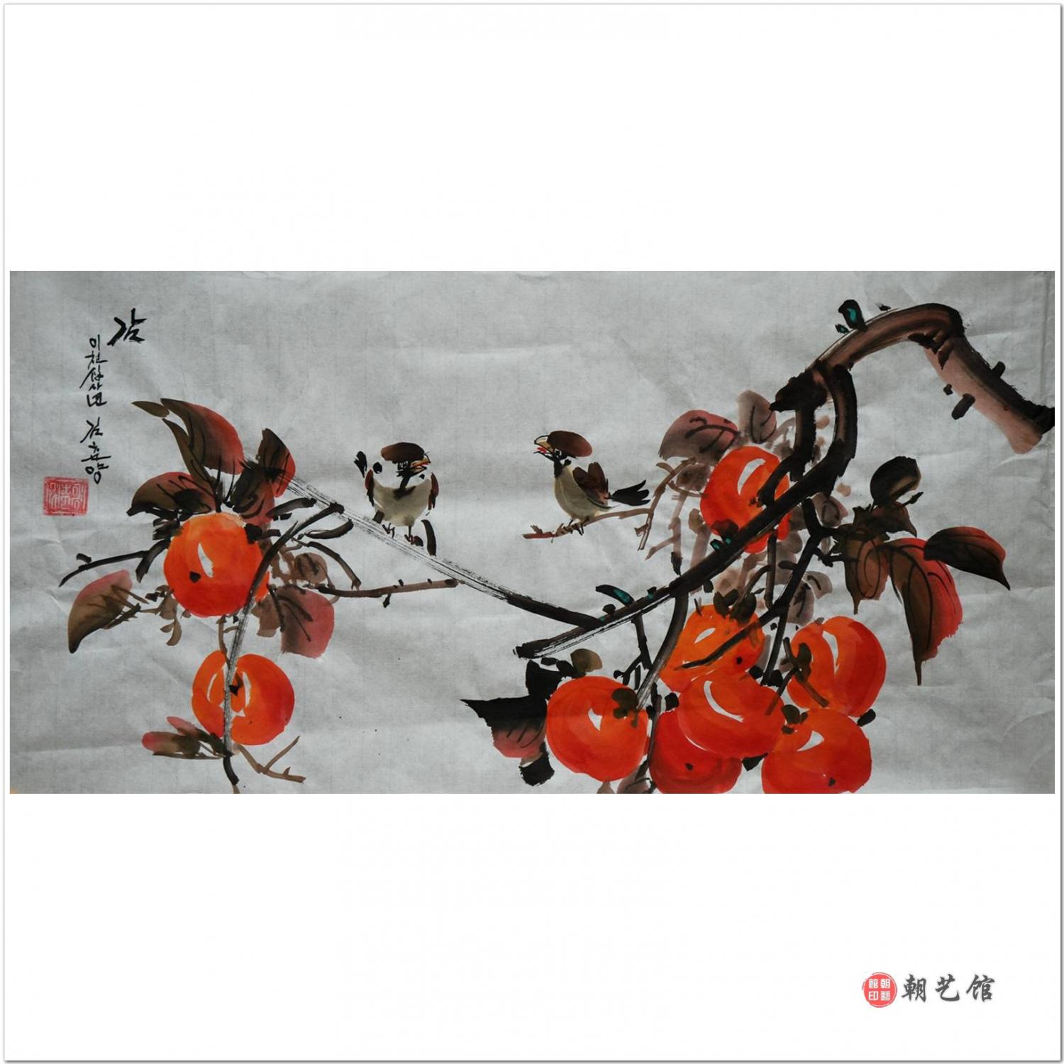 金春阳《事事圆满》朝鲜国画