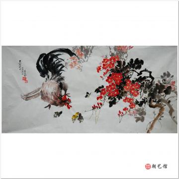 金春阳《春光无限》朝鲜国画