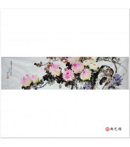 金春阳《富贵春风》朝鲜国画