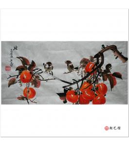 金春阳《事事圆满》朝鲜国画