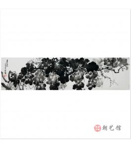 金春阳《葡萄丰年2》朝鲜国画