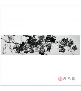 金春阳《葡萄丰年1》朝鲜国画