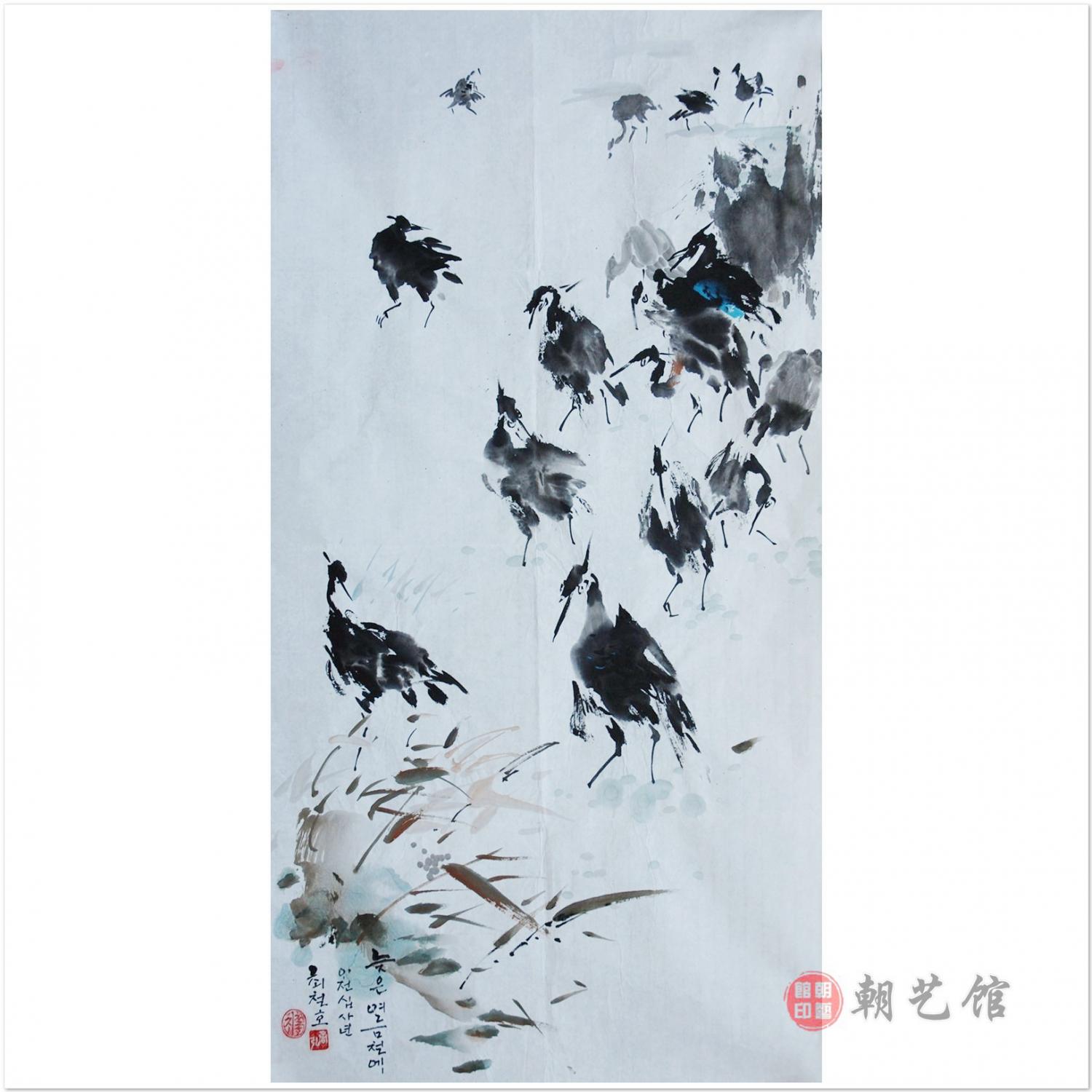 崔哲浩《末夏》朝鲜国画-xgf