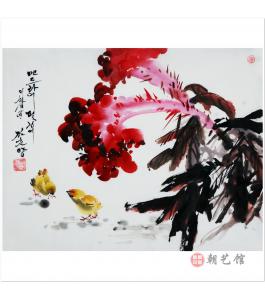 金春阳《夏》朝鲜国画