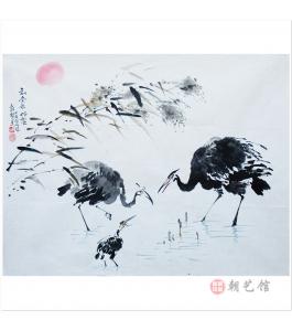 崔哲浩《日出的早晨》朝鲜国画