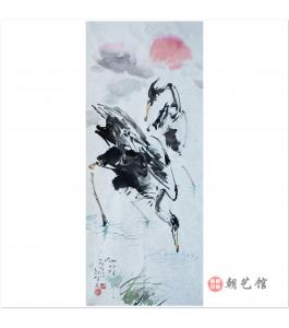 崔哲浩《清晨》朝鲜国画