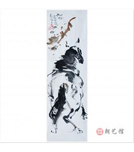 崔哲浩《爱马》朝鲜国画