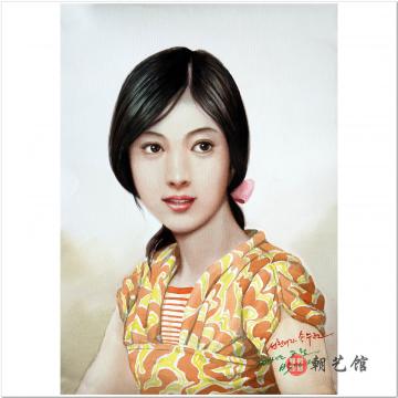 朴仁建《宋洙莲》朝鲜水彩