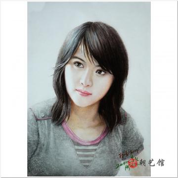 朴仁建《平壤少女》朝鲜水彩