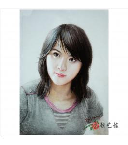 朴仁建《平壤少女》朝鲜水彩