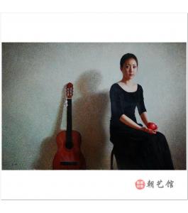 宏顺正《红苹果》朝鲜油画