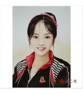 朴仁建《金秀晶肖像》朝鲜国画