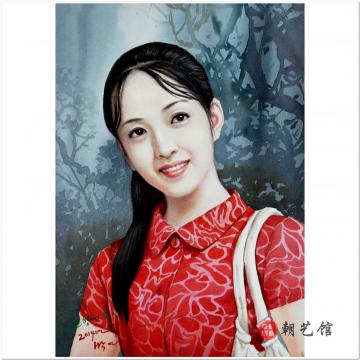 朴仁建《全香肖像》朝鲜国画