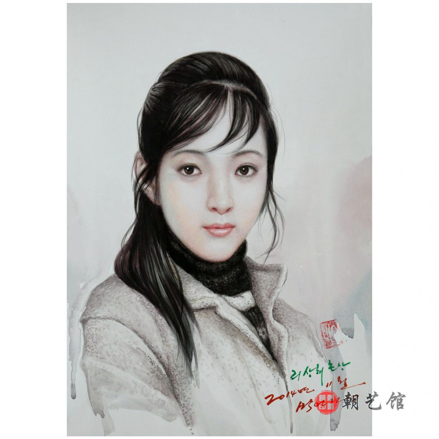 朴仁建《“李尚海”肖像》朝鲜国画