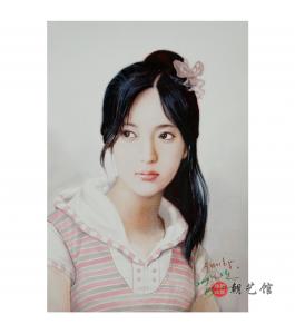 朴仁建《“右南美”肖像》朝鲜国画-jg2-1
