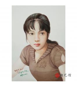 朴仁建《“郑秀儿”肖像》朝鲜国画