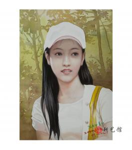 朴仁建《“金仙京”肖像》朝鲜国画