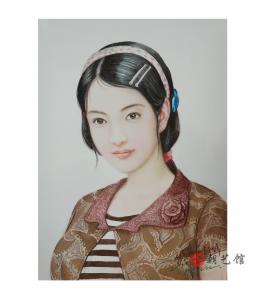 朴仁建《“林英后”肖像》朝鲜国画
