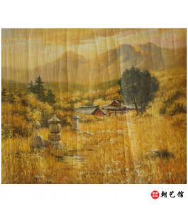 金丈憨《古亭》朝鲜油画-XG3
