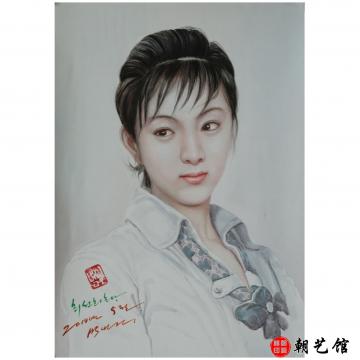 朴仁建《崔善姬肖像》朝鲜水彩