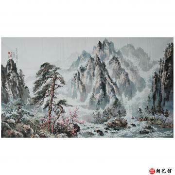 方成姬《外金刚》朝鲜国画---DU18-P522