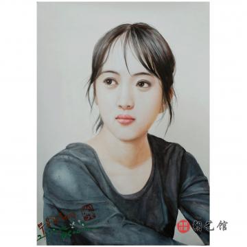 朴仁建《舞蹈少女》朝鲜国画