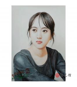 朴仁建《舞蹈少女》朝鲜国画