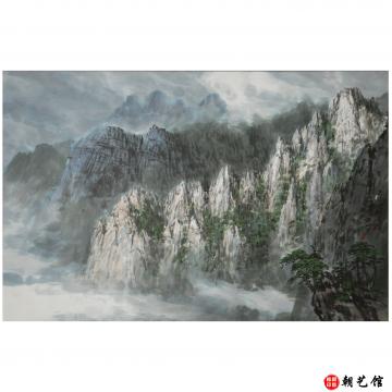 朴奎燮《金刚山万物相》朝鲜国画-jdzx-zy