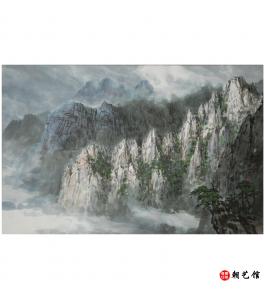 朴奎燮《金刚山万物相》朝鲜国画-jdzx-zy