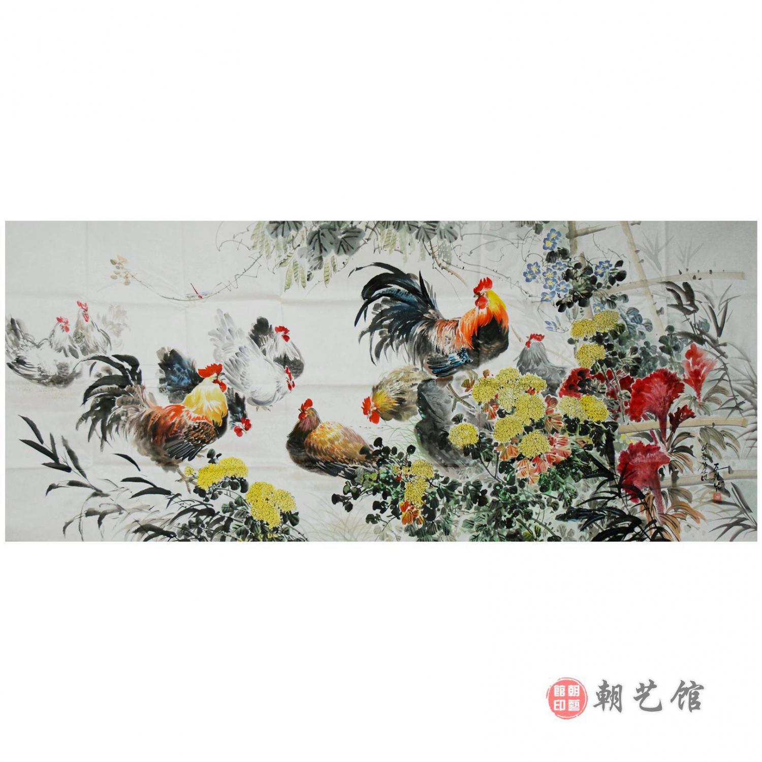 赵元南《大吉图》朝鲜国画--yh-P522
