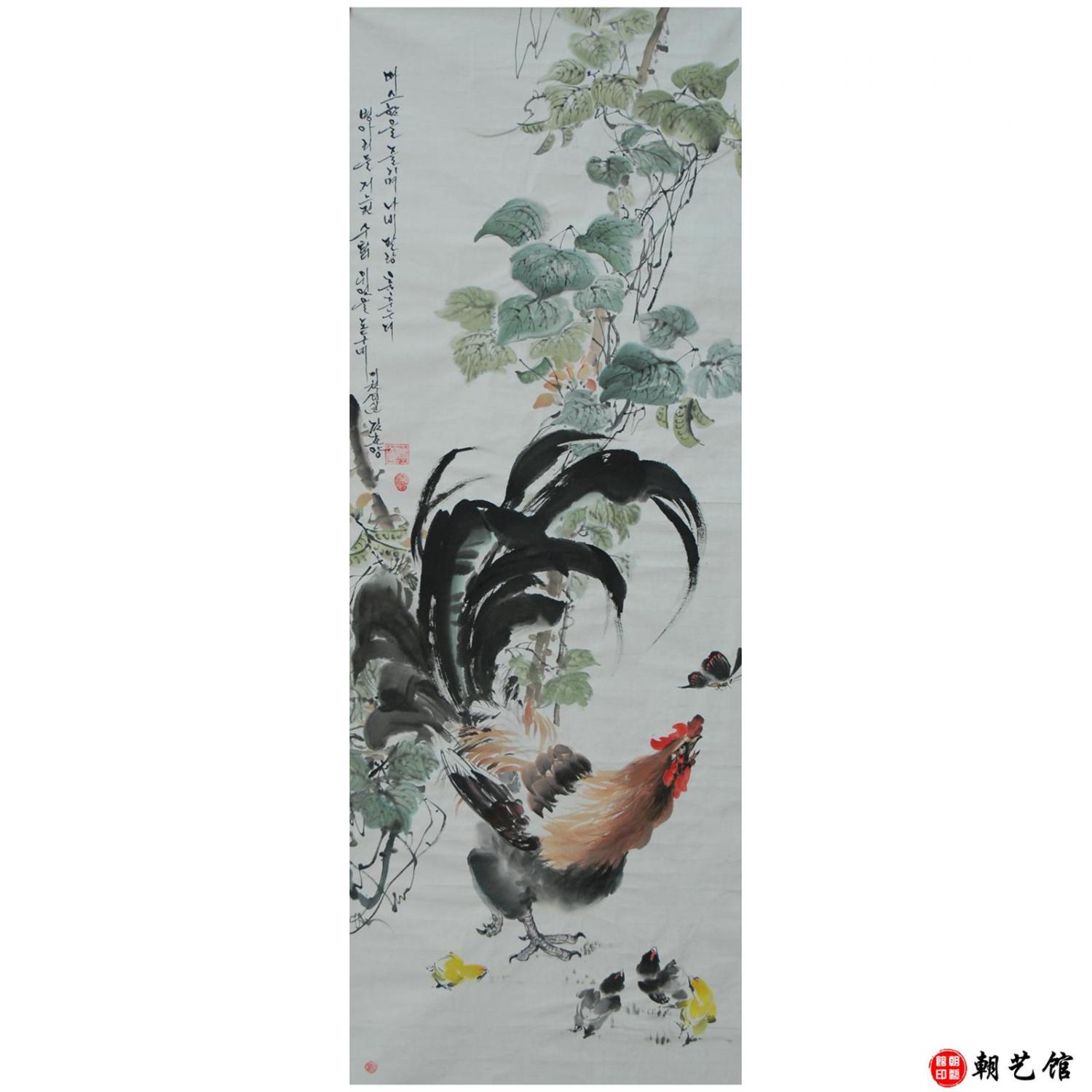 金春阳《盛夏》朝鲜国画