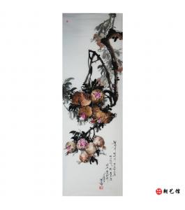 金春阳《花鸟》朝鲜国画