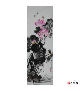 金春阳《花鸟》朝鲜国画