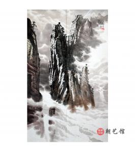 金英男《金刚山》朝鲜国画-wpp10