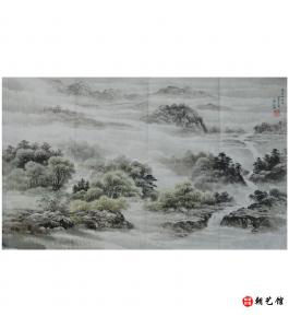 张美琼《光兴的夏》朝鲜国画